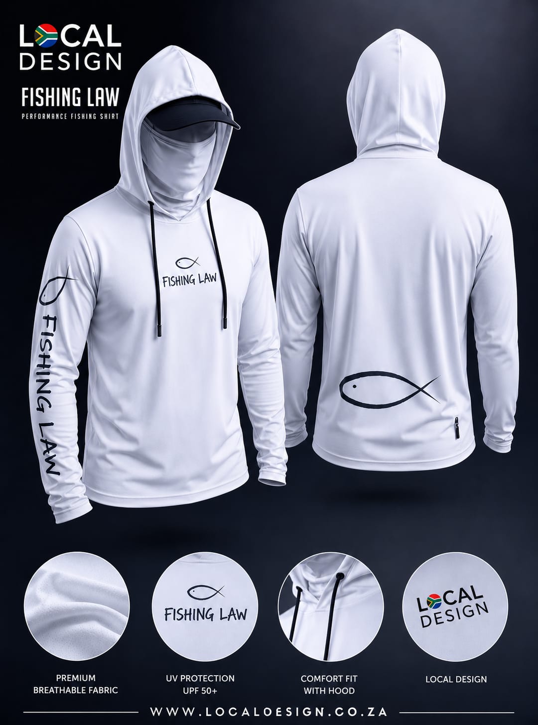Fishing Law Hoodie PolyVent (Men's)